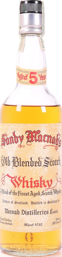 Sandy Macnab's 5yo Old Blended Scotch Whisky 43% 750ml
