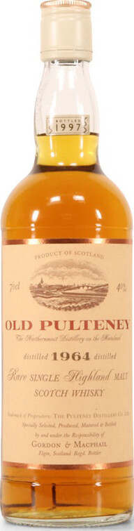 Old Pulteney 1964 GM Rare Single Highland Malt 40% 700ml