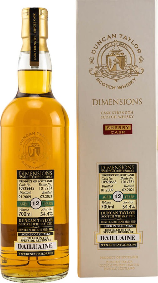 Dailuaine 2009 DT Dimensions Sherry #10928665 54.4% 700ml