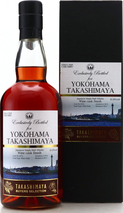 Chichibu 2012 Ichiro's Malt Wine Cask Finish #5072 Yokohama Takashimaya Exclusive 61.8% 700ml