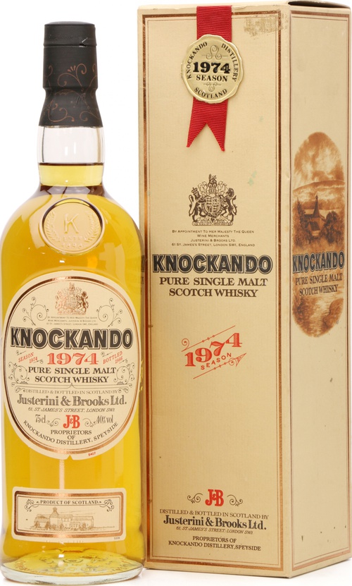 Knockando 1974 by Justerini & Brooks Ltd 40% 750ml