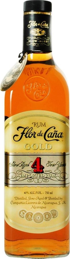 Flor de Cana Gold 4yo 40% 750ml