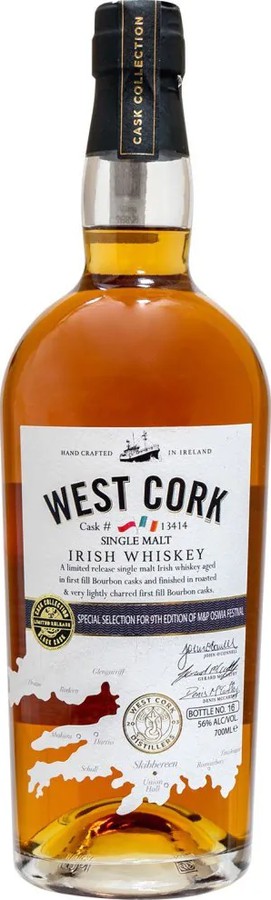 West Cork Irish Whisky Cask Collection #13414 9th OSWiA festival M&P Poland 56% 700ml