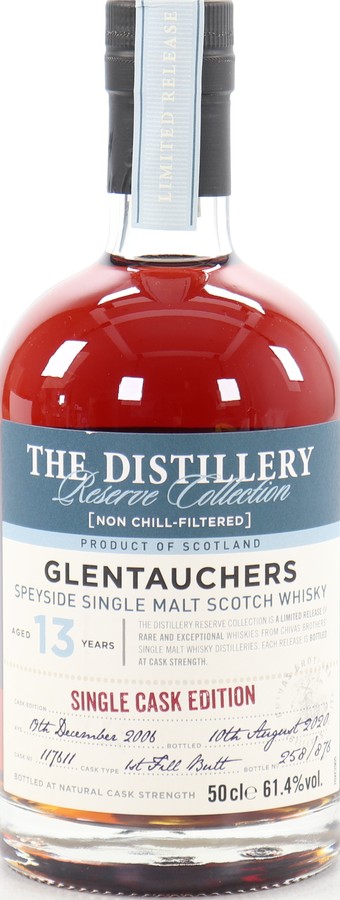 Glentauchers 2006 The Distillery Reserve Collection First Fill Butt #117611 61.4% 500ml