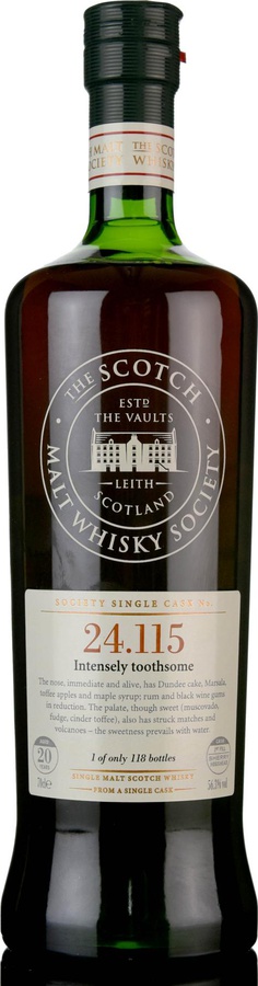 Macallan 1990 SMWS 24.115 Intensely toothsome Refill ex-Sherry Hogshead 56.3% 700ml