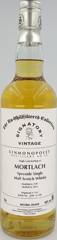 Mortlach 1997 SV #7167 Vinmonpolet 46% 700ml