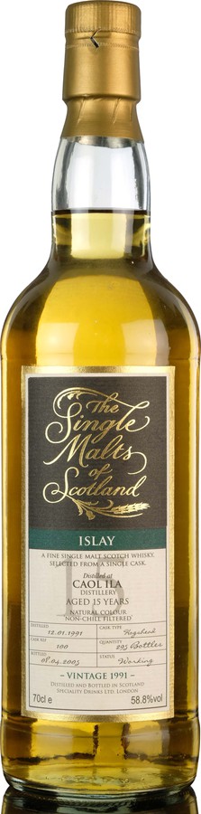 Caol Ila 1991 SMS The Single Malts of Scotland #100 58.8% 700ml