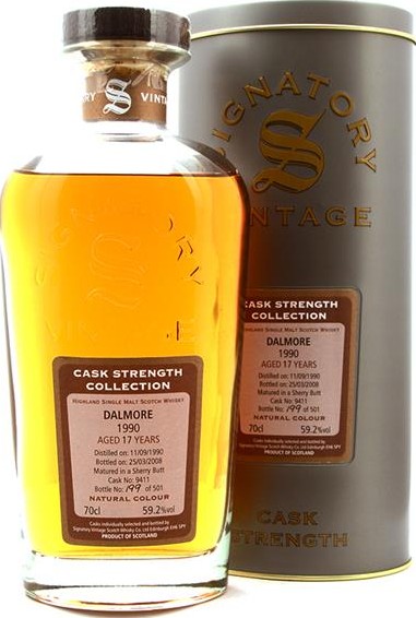 Dalmore 1990 SV Cask Strength Collection Sherry Butt #9411 59.2% 700ml