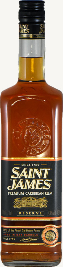 Saint James Premium Caribbean Rum Reserve 43% 700ml