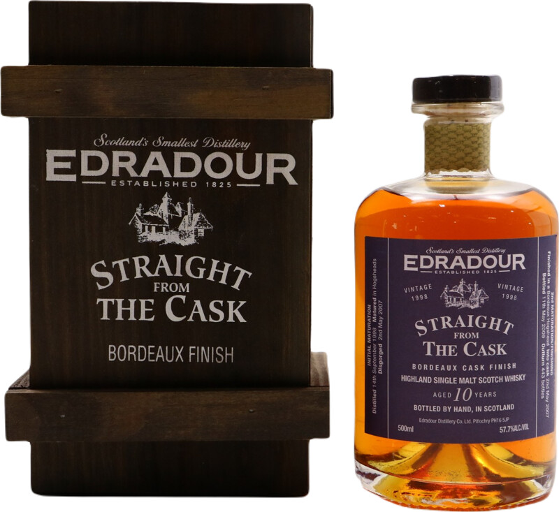 Edradour 1998 Straight From The Cask Bordeaux Cask Finish 10yo 57.7% 500ml