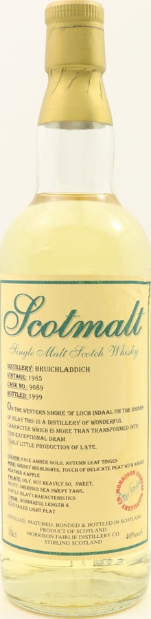 Bruichladdich 1985 MFD Scotmalt #9689 40% 700ml