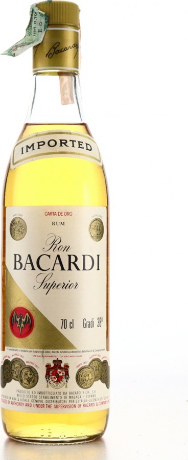 Bacardi Carta De Oro Superior 38% 700ml