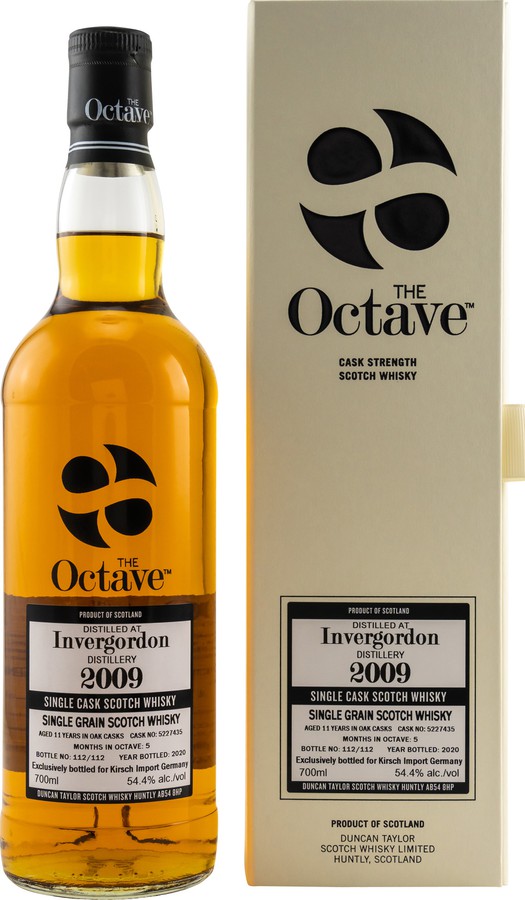 Invergordon 2009 DT The Octave 11yo #5227435 Exclusively bottled for Kirsch Import 54.4% 700ml