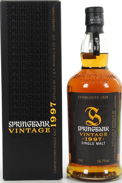 Springbank 1997 Single Cask Sherry Butt #638 Isetan British Fayre 58.7% 700ml