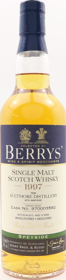 Aultmore 1997 BR Berrys #970003582 46% 700ml