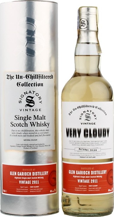 Glen Garioch 2011 SV The Un-Chillfiltered Collection Very Cloudy Bourbon Barrel 4622+4623+4624 LMDW 40% 700ml