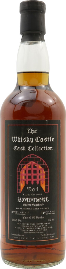 Bowmore 1989 DR 17yo Sherry Hogshead #1097 Whisky Castle Tomintoul 48.6% 700ml