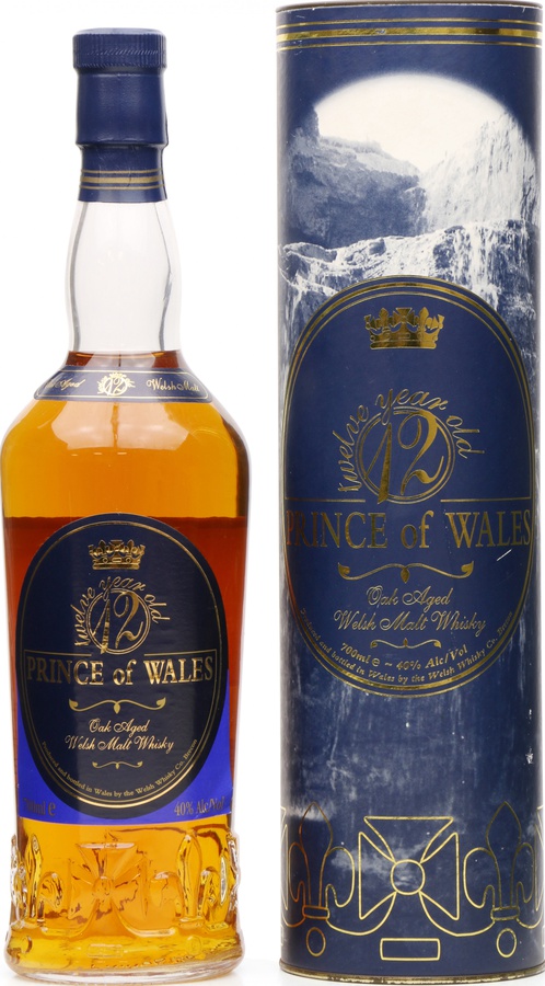 Prince of Wales Welsh Malt Whisky 12yo Oak Casks 40% 700ml