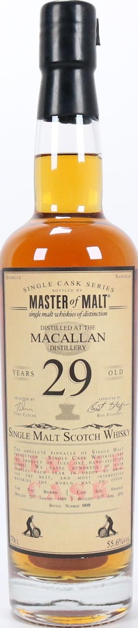 Macallan 1989 MoM Single Cask Series Bourbon Hogshead 55.6% 700ml