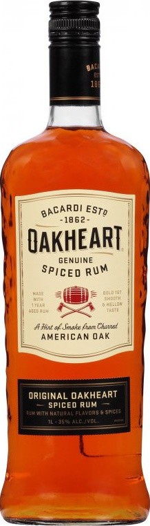 Bacardi Oakheart Spiced 35% 1000ml
