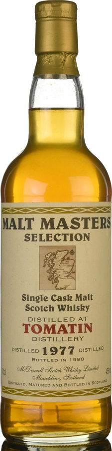 Tomatin 1977 McD Malt Masters Selection 43% 700ml