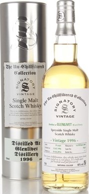 Glenlivet 1996 SV The Un-Chillfiltered Collection 1st Fill Sherry Butt #79228 46% 700ml