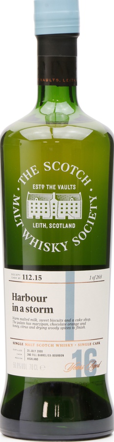 Inchmurrin 2000 SMWS 112.15 Harbour in a storm 2nd Fill Ex-Bourbon Barrel 56% 700ml