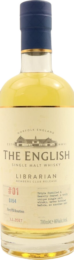 The English Whisky Members Club Release Batch #01 Librarian Members Club Release 1st Fill Bourbon #0154 46% 700ml