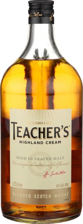 Teacher's Highland Cream High In Peated Malt 43% 1750ml