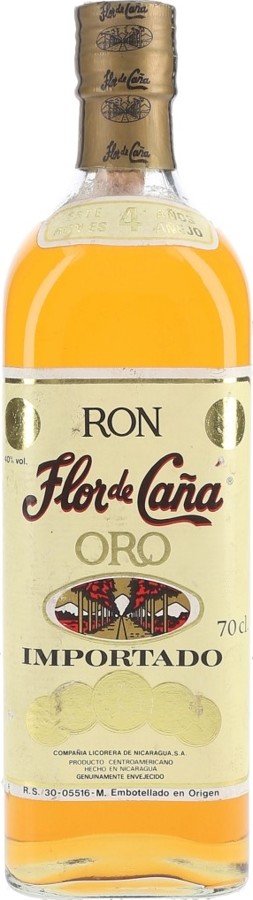 Flor de Cana Importado Oro 4yo 40% 700ml