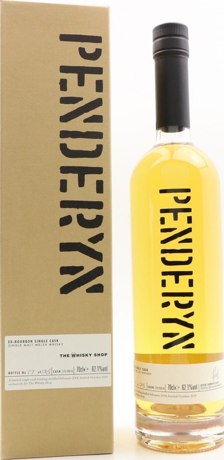 Penderyn 2014 Single Cask 175/2014 The Whisky Shop exclusive 62.1% 700ml