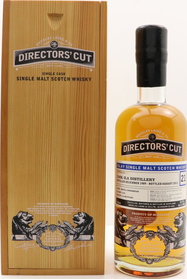 Caol Ila 1989 DL Directors Cut Refill Bourbon Hogshead 55.9% 700ml