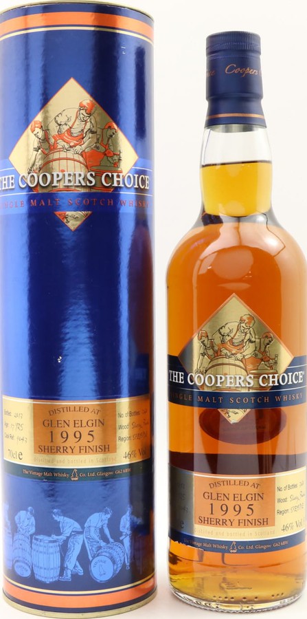 Glen Elgin 1995 VM The Cooper's Choice Sherry Cask Finish #9043 46% 700ml
