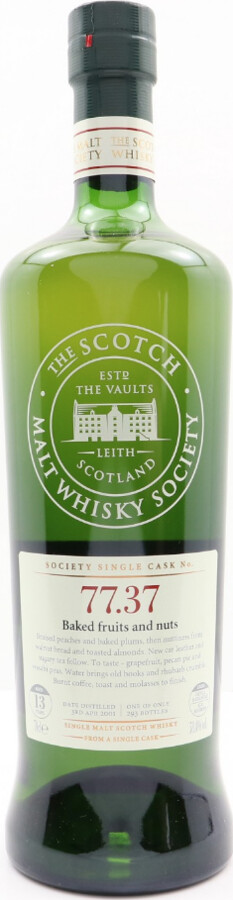 Glen Ord 2001 SMWS 77.37 Baked fruits and nuts Refill Ex-Bourbon Hogshead 58.4% 700ml