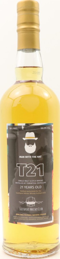 Tomintoul 21yo MSWD The Man with the Hat Southport Whisky Club Winter Festival 50.2% 700ml
