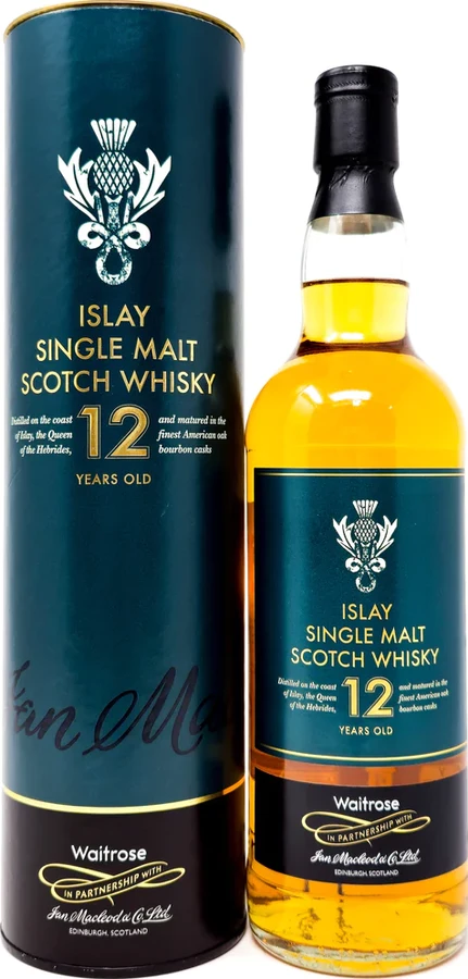 Waitrose 12yo IM Islay Single Malt Scotch Whisky Bourbon Casks 40% 700ml