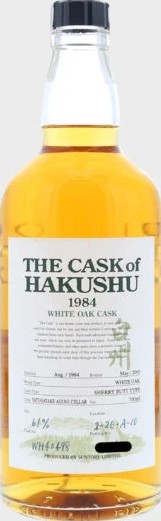 Hakushu 1984 The Cask of Hakushu Sherry Butt WH40498 61% 700ml