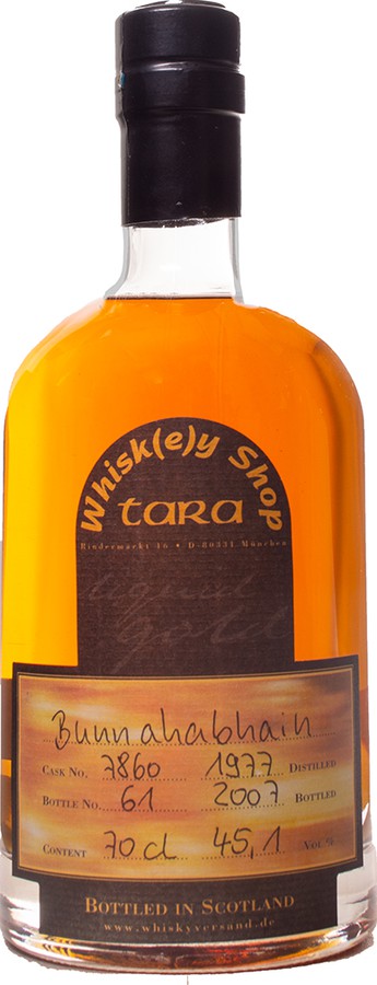 Bunnahabhain 1977 UD Whisky Shop Tara #7860 45.1% 700ml