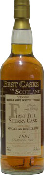 Macallan 1991 JB Best Casks of Scotland 43% 700ml