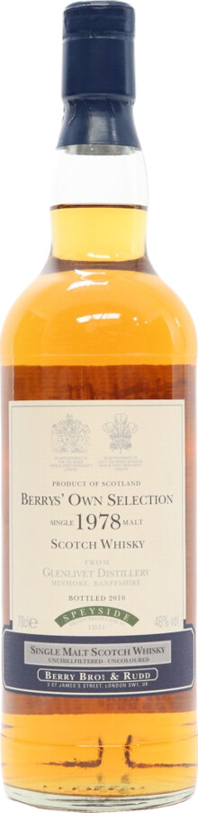 Glenlivet 1978 BR Berrys Own Selection #13511 46% 700ml