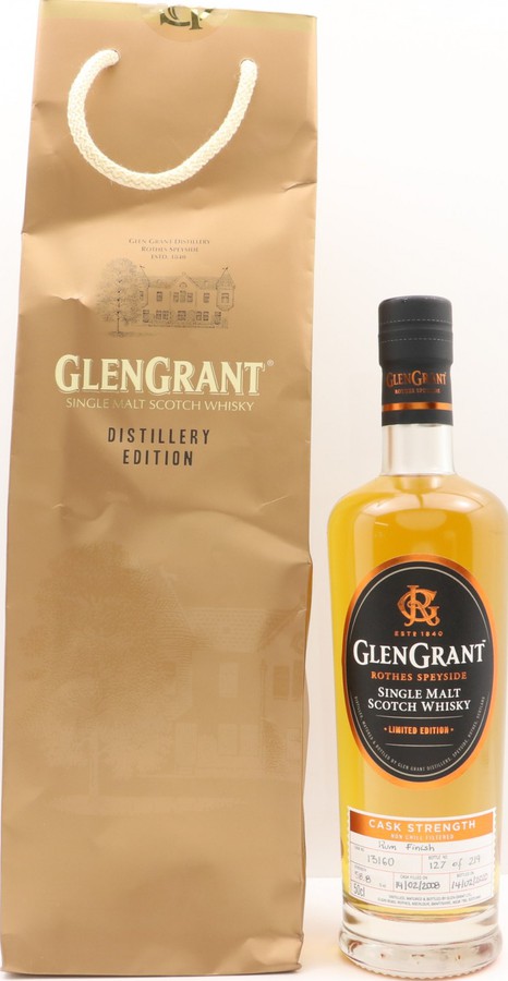 Glen Grant 2008 Limited Edition Rum Finish #13160 58.8% 500ml