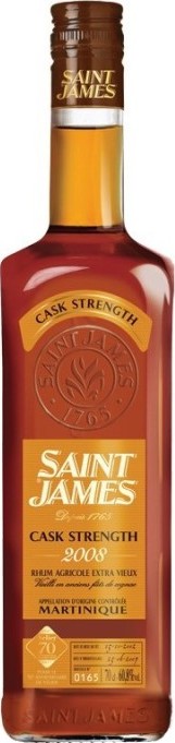 Saint James 2008 Cask Strength 70th Anniversary 9yo 60.8% 700ml