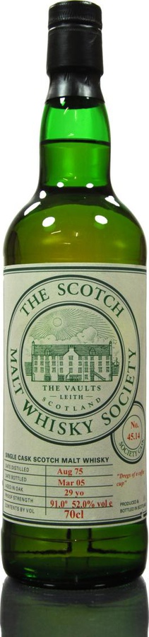 Dallas Dhu 1975 SMWS 45.14 Dregs of A coffee cup 52% 700ml