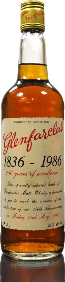 Glenfarclas 150th Anniversary 1836 1986 43% 750ml