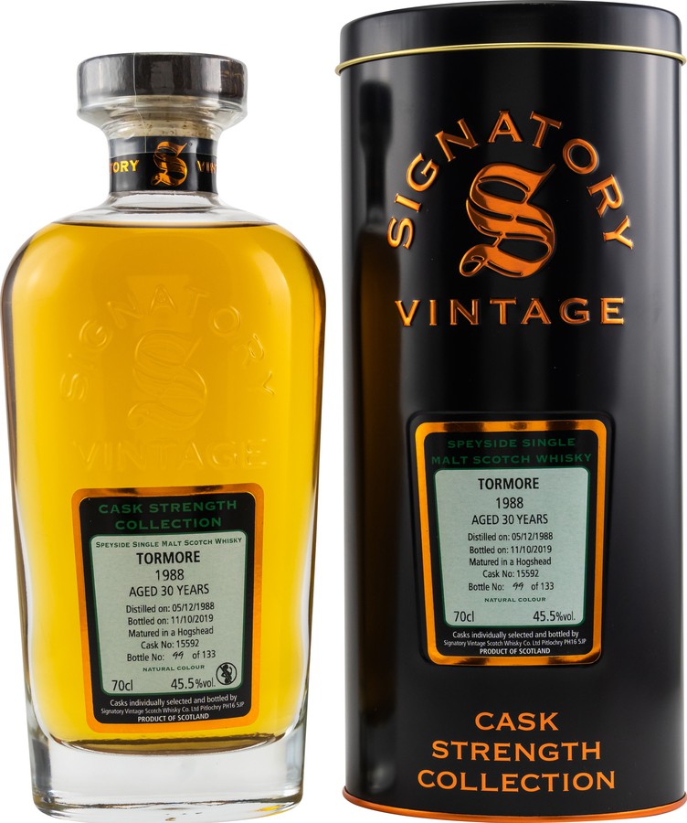 Tormore 1988 SV Cask Strength Collection #15592 45.5% 700ml