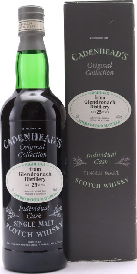 Glendronach 25yo Original Collection Sherry Wood 41.2% 700ml