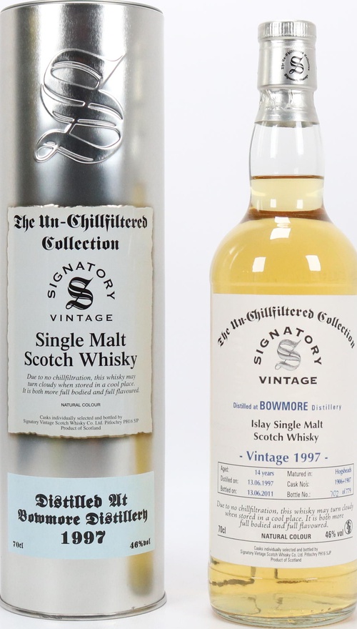 Bowmore 1997 SV The Un-Chillfiltered Collection 1906 + 1907 46% 700ml