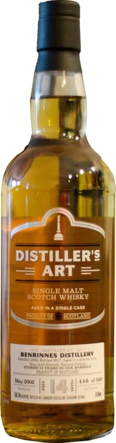 Benrinnes 2002 LsD Distiller's Art 14yo Sherry Butt 56.8% 750ml