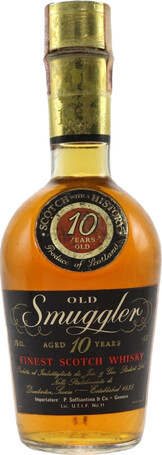 Old Smuggler 10yo Finest Scotch Whisky P. Soffiantino & Co. Genova Italy 43% 750ml