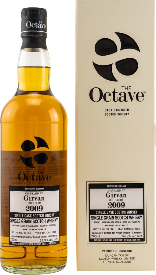 Girvan 2009 DT The Octave #2129923 Kirsch Import 54.9% 700ml